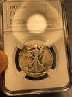 (#100514) Walking Liberty Half Dollar: 1921 S.  NGC Good 4  KEY DATE!  — photo 1