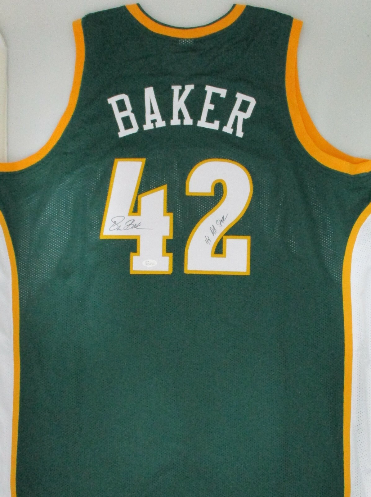 Vin Baker Autographed Signed Seattle Supersonics Supersonics Custom Replica Jersey AUTO 4 x All Star - JSA 