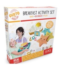 Kids Cooking Activity Set Breakfast Cookware Bake, Decorate Placemats