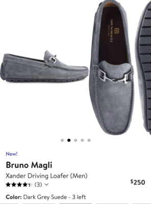 Bruno Magli M By Trillo Dove Gray Suede Loafers Taso Light Grey Suede – Bruno Magli main image 3