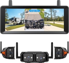 Auto-vox Wireless Backup Camera 7.2 Dvr Monitor Dual Lens Rear Side View Rv Cam