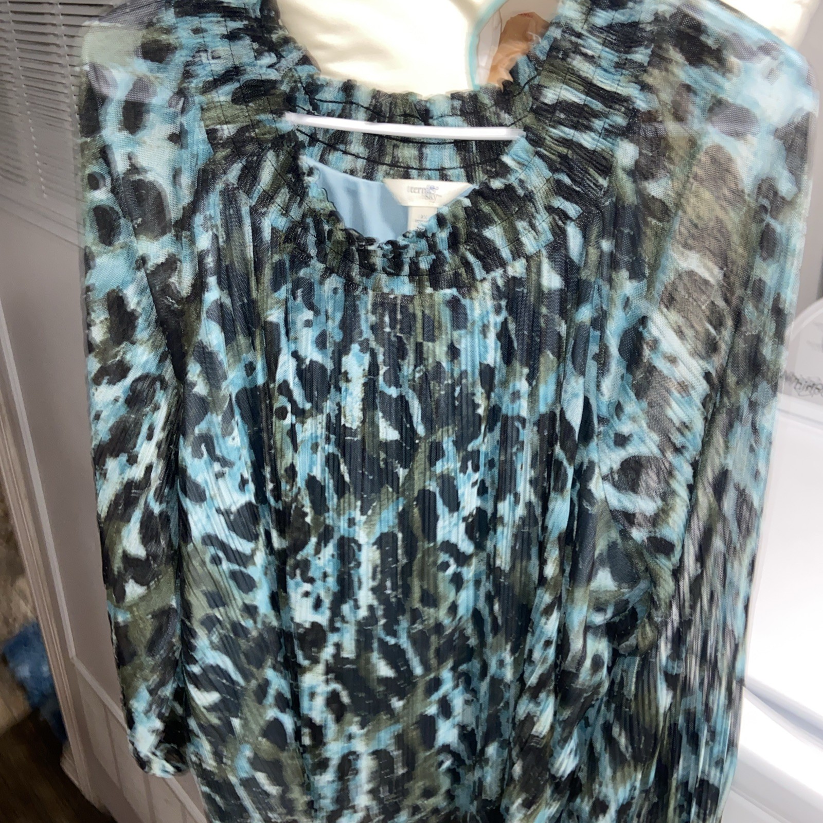 Terra and Sky Women's Blouse Size 2X