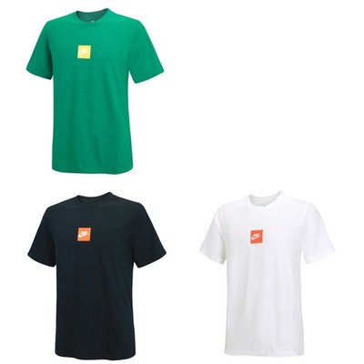 Nike T-Shirt Tee Shirt Rundhals Herren Baumwolle schwarz grün weiss M L XL XXL 