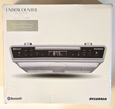 SYLVANIA Bluetooth Undercounter CD Clock Radio FM Remote SKCR2713-CS10