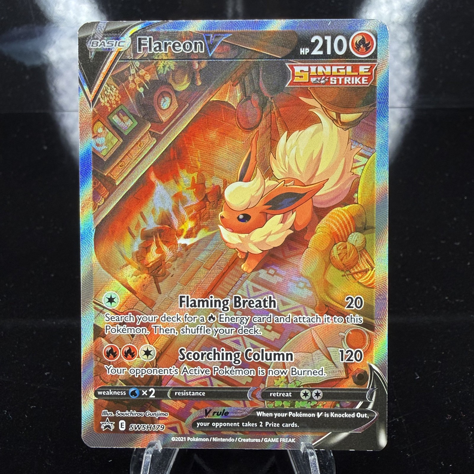 Flareon V #SWSH179 SWSH: Sword & Shield Promo Pokemon Card Holo