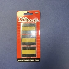 New & Sealed Cosco Offistamp Replacement Stamp Pads 3-Pack # 034514