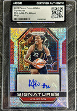 2023 Panini Prizm WNBA A'JA WILSON /25 Mojo Prizm Signatures Autograph Authentic