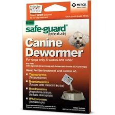 Safe-Guard Panacur Canine Dewormers K9 Dogs 10 lbs. 1gm