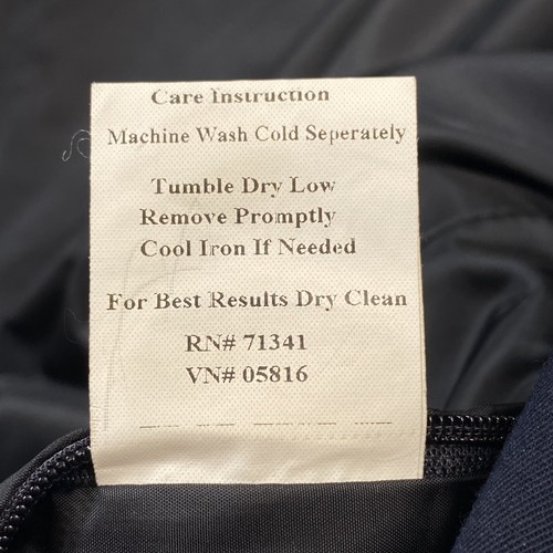 LL Bean Blazer Mens 44 Short Navy Blue Gold Buttons Micro Polyester Classic Coat - Picture 9 of 13
