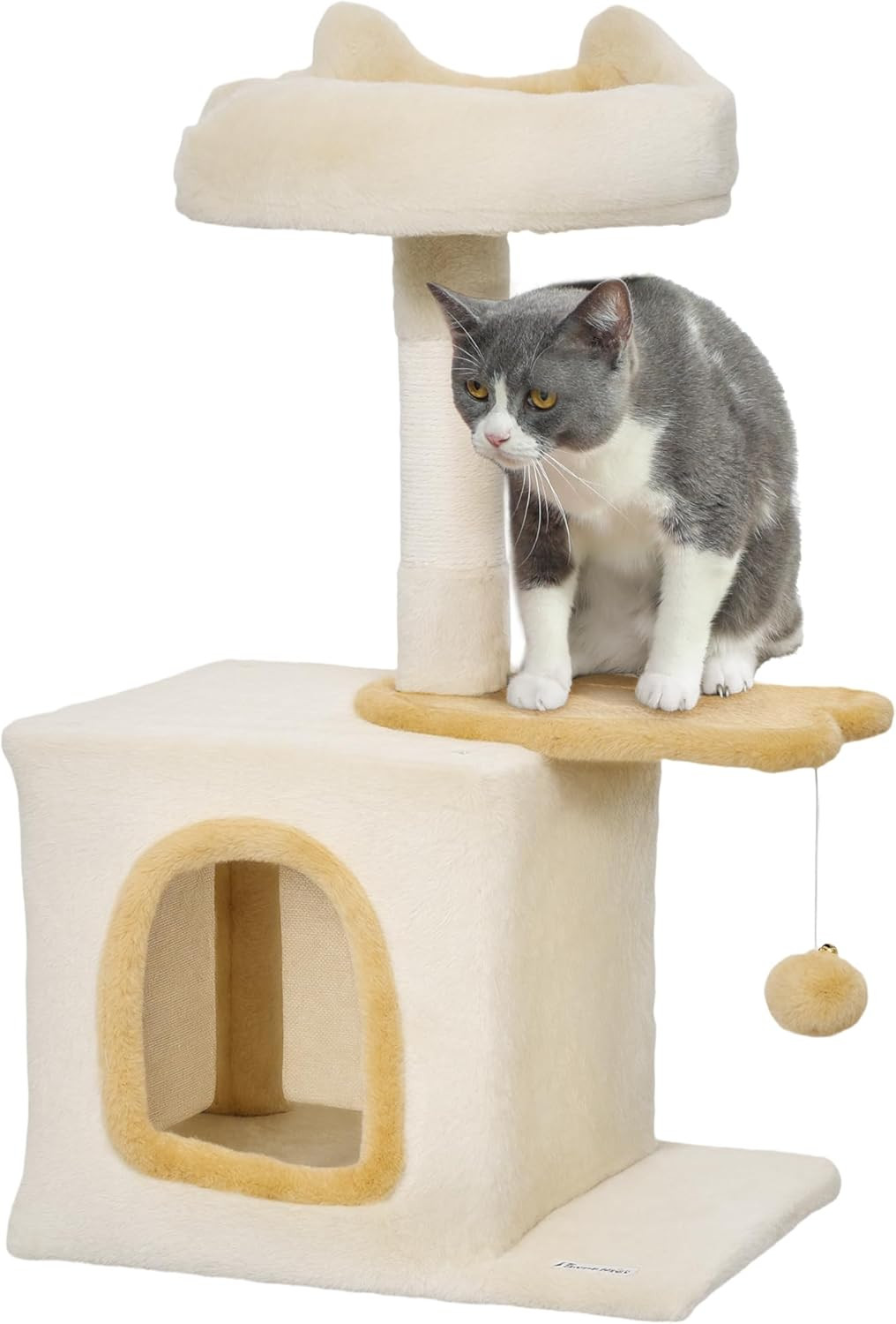 Albero Gatti con Casetta in Truciolato e Sisal | Qualità e Comfort