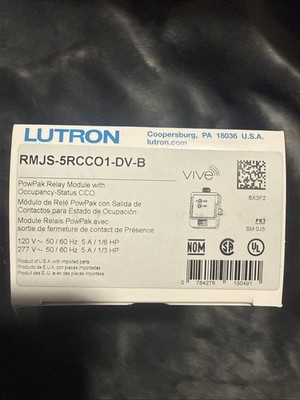LUTRON Power Pak Relay Module with Occupancy-Status CCO RMJS-5RCCO1-DV-B
