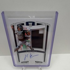 Panini National Treasures Clutch Factor Rookie Patch Auto JC Escarra /75 CF-JCE