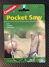 Coghlan's 20" Wire Saw Lightweight Durable Handheld Survival Tool For Camping