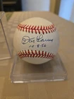 Don Larsen Autograph Signed Baseball  Perfect Game Inscription Date 10-8-56