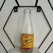 Vintage Crusha Milkshake Glass Milk Bottle