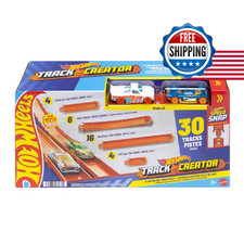 Hot Wheels Toy Car Set Creator Deluxe 2 164 Scale Die-Cast Vehicles 25 Feet Of