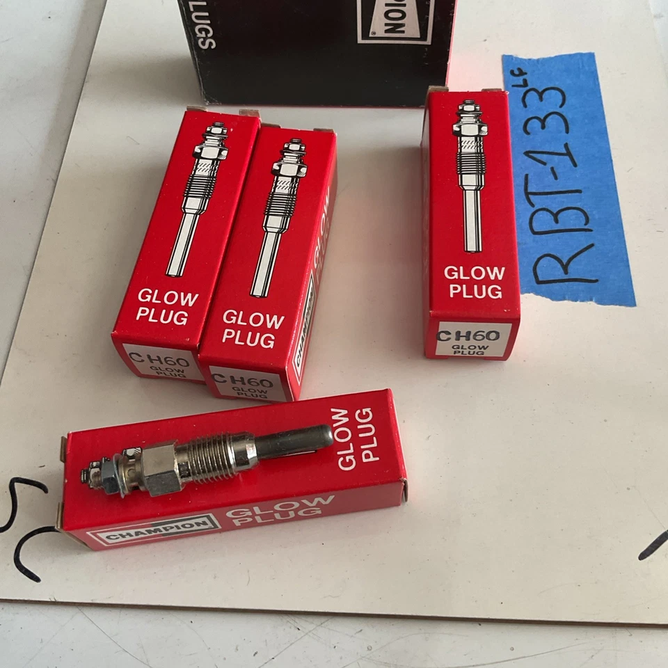 Paquete de 4 bujías incandescentes diésel CH60 160 Champion 1977-81 VW Rabbit Foto 3 de 4