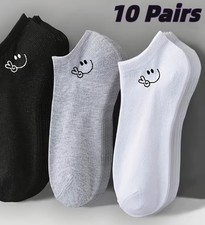 10 Paar Unisex-Socken Weiß, Grau & Schwarz  ...