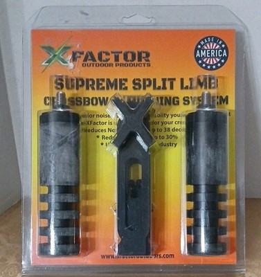 X-Factor Outdoor Products Supreme Split Limb Crossbow Dampening System Black