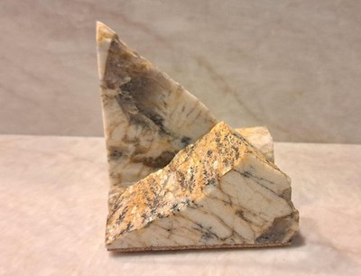 Natural Stone Business Card Holder- Alaska White Granite