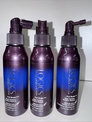 3 Pack Logics Color DNA Full Scale Root Finisher Medium Hold 4.2 Oz