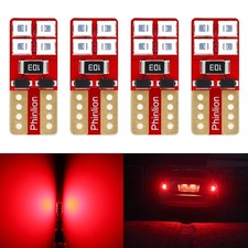 Miniature T10 168 194 Red LED Bulbs, Super Bright 8-SMD Wedge 12961 2825 Auto...