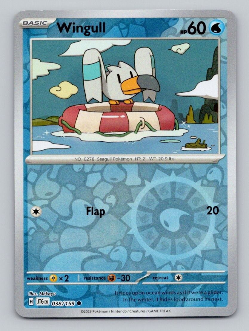 Reverse Holo Wingull 038/159 Common Journey Together Pokemon