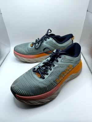 Hoka One One Bondi 7 1110519-BHBI Womens 10 Sneaker Blue Haze Mesh Running Shoes