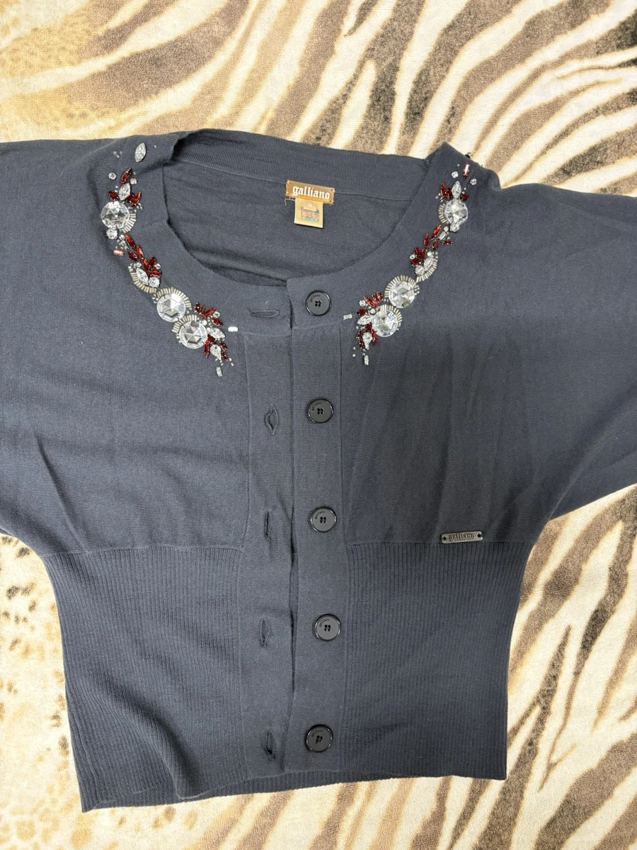 John Galliano ウール　シルク　カーディガン　ストライプ　S John Galliano Women's Sweaters for sale | eBay