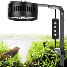 AQQA 35W LED Aquarium Clip-On Light, Full Spectrum, Timer, 6 Brightness, openbox