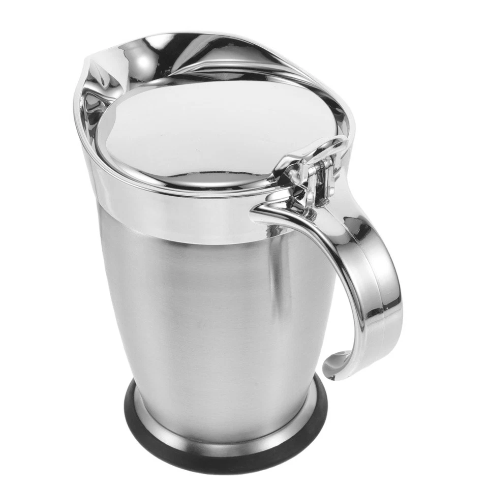 Salsiera: ciotola per sugo in acciaio inossidabile da 750 ml con coperchio - - Immagine 2 di 4