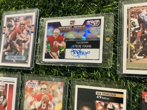STEVE YOUNG 1/1 AUTO 2024 Pro Set Pixel Bowl '89 Tecmo Bowl 49ers Jerry Rice  