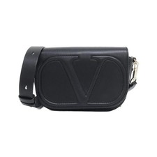Valentino Garavani Leather Shoulder Bag Women Black One Size