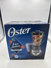 Oster 2-in-1 System ~ Blender w/ Food Chopper 700 Watt Gunmetal BLSTTA-GFP NEW