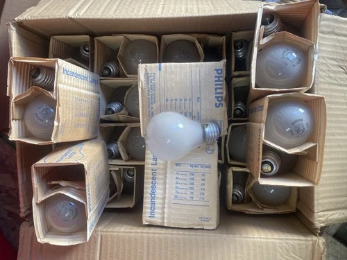 (40) Phillips 25 Watt Emergency Lamp Light Bulbs 25W 120V 25A19/35 A19