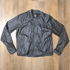 Nike Run Unisex Youth Vented Zip Up Windbreaker Jacket Black, Size Large