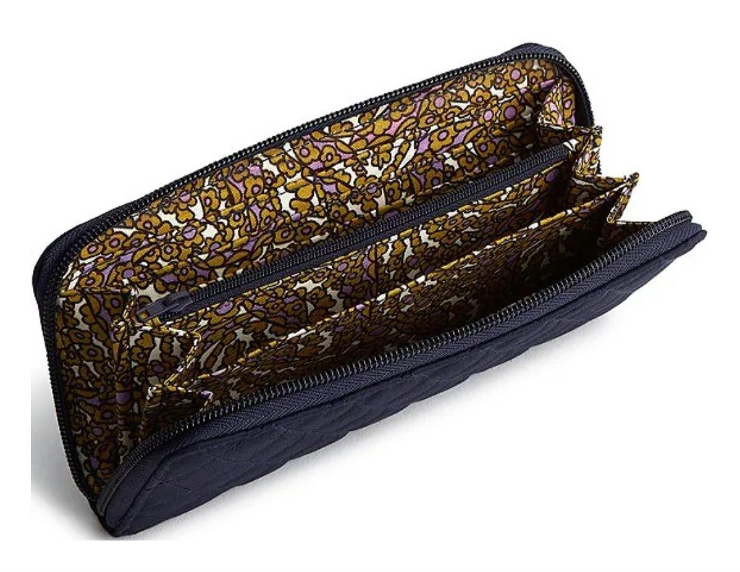 Vera Bradley Women's Large Tab Wallet in peacoat - brand new w tags