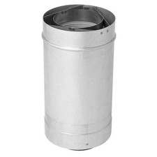 Metal Fab Waterheater Vent Pipe,6In L,3In Dia. RTG20151GW Metal Fab RTG20151GW