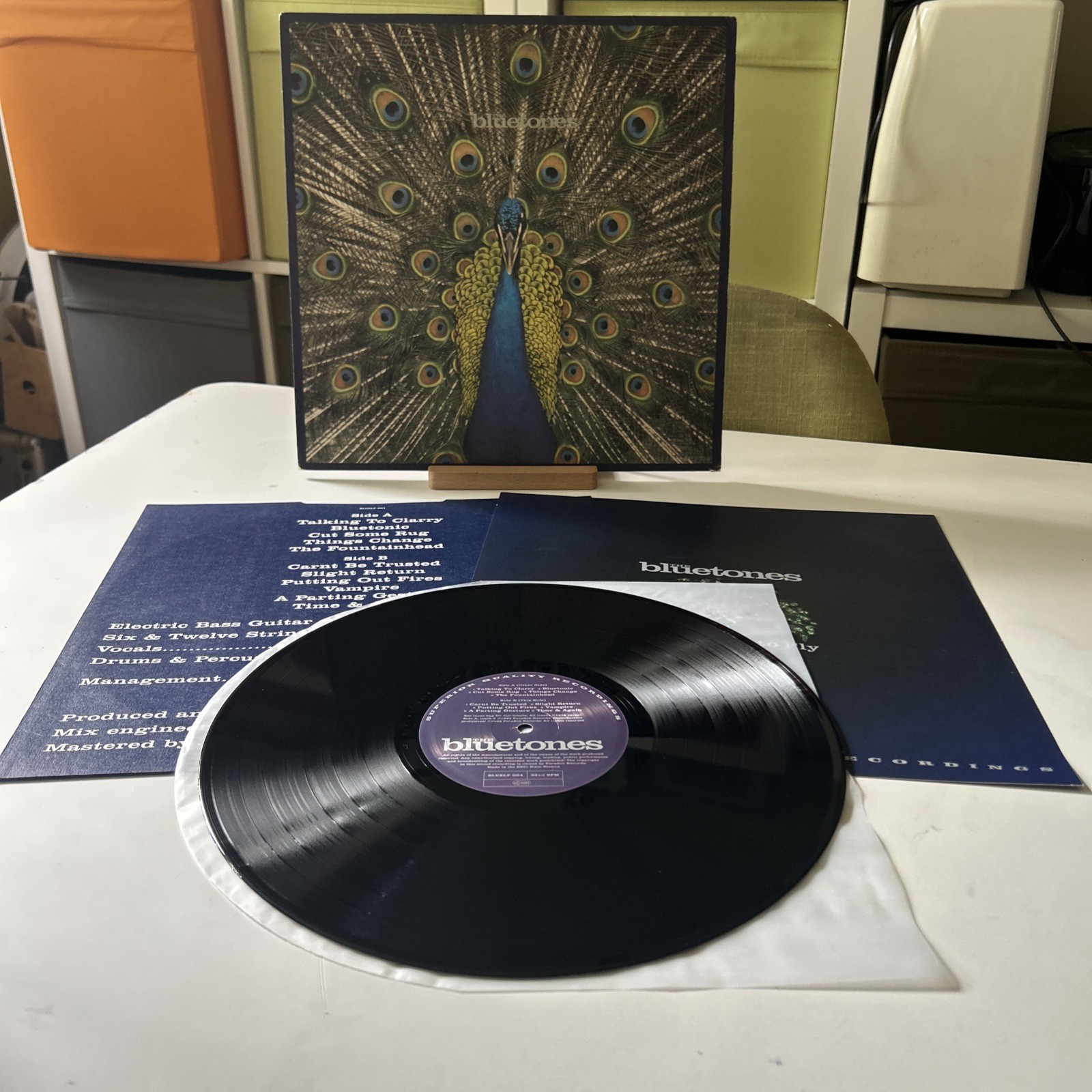 The Bluetones - Expecting To Fly  Vinyl- Inner Sleeve Slipcase & Booklet - EX EX