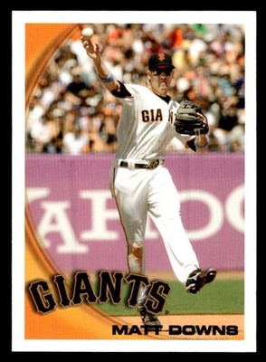 Matt Downs 2010 Topps Update Missing Foil & Logo #US-234 Giants ESE