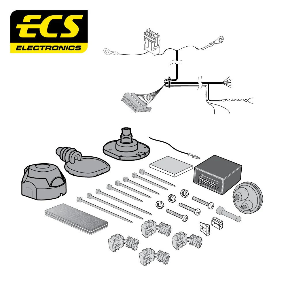 Towbar Wiring Kit 7 Pin BMW 5 Series Saloon March 2010 - February 2014 BW008B1U