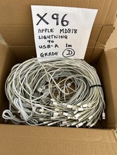 Job Lot x96 Apple MD818 1m Lightning to USB-A Charging Cables Lead iPhone iPad D