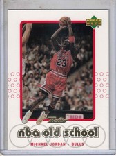 1999-00 UD Retro NBA basketball Michael Jordan Old School insert card #S1 BULLS