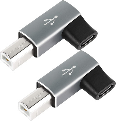 90 Degree USB C to MIDI Adapter Type C Female to USB B Male Printer Right Angle