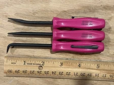 Snap-On 5" 3 pc Pocket Pry Bar Set NEW Color & STYLE PBMA5 PBMB5 Electric PinK!