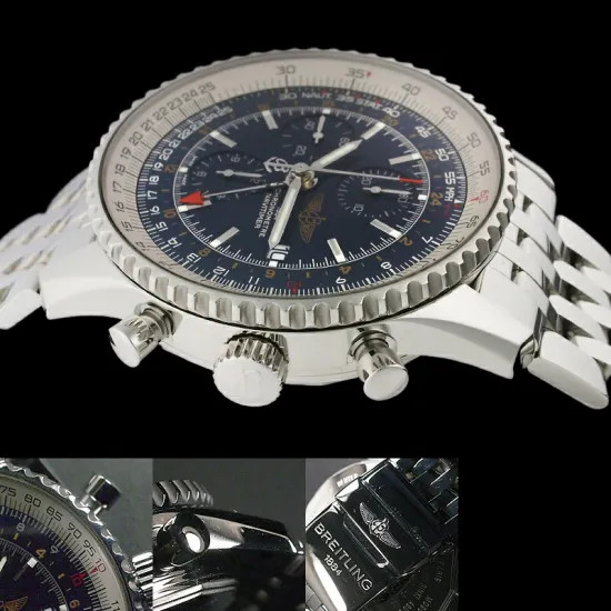 Breitling Navitimer World Chronograph A24322 A243… - image 4