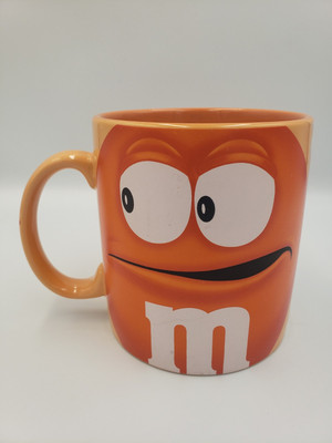 New TM Mars Inc. Orange ''Crispy'' M&M Mug  4.25   Mug 16oz. Made In Thailand