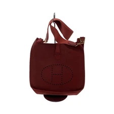 Hermes Evelyn Shoulder Bag Leather RED y2_1109