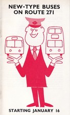 LONDON TRANSPORT: New Type Buses (On Route 271) 11/1970 Timetable