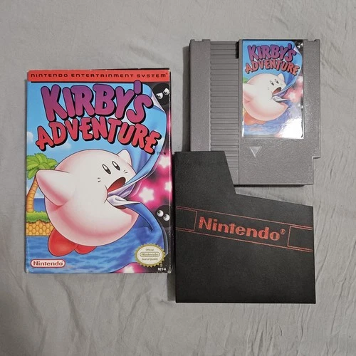 NES Kirby's Adventure Nintendo Entertainment System 1993 Box & Cart Only VGC